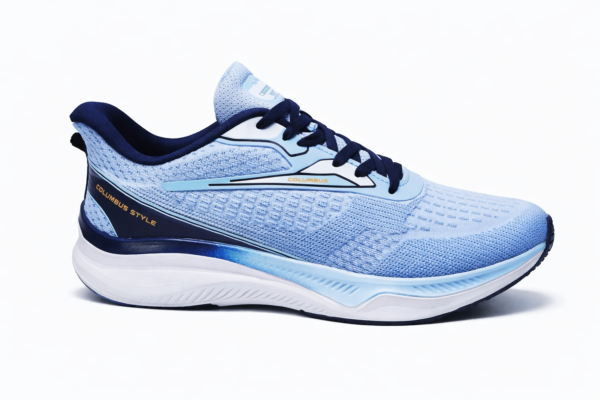 Columbus Lightweight Running Shoes for Men – Breathable Sports Sneakers (Sky Blue/Navy)