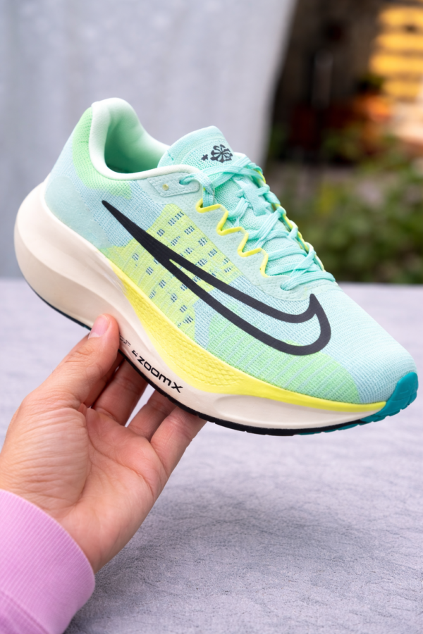 Men’s ZoomX Lightweight Running Shoes – Mint Green & Neon Yellow Sports Sneakers