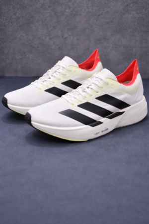 Men’s White Performance Running Shoes – Lightweight Breathable Sports Sneakers