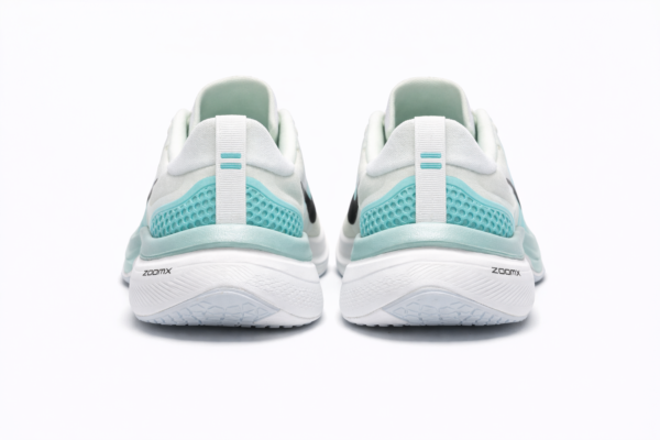 Men’s ZoomX Pro Running Shoes – Lightweight Breathable Sports Shoes (White & Aqua Blue)