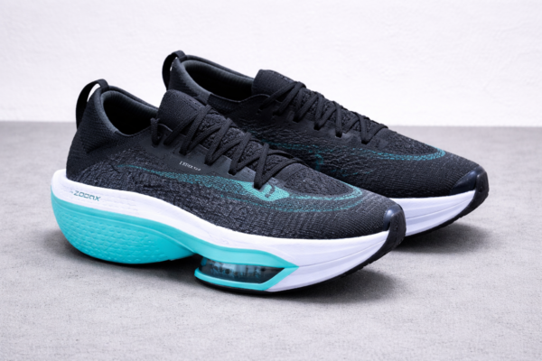 Men’s Air Cushion Performance Running Shoes – Black & Aqua Blue