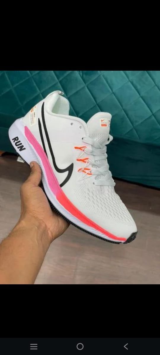 WhatsApp Image 2026-03-07 at 6.49.39 PM Nike Run White & Neon Pink Lightweight Running Shoes for Men