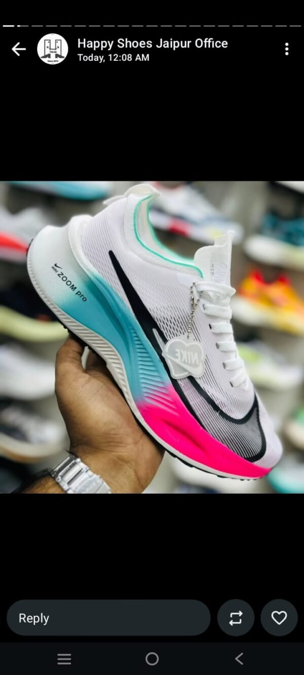 Men’s Zoom Pro Lightweight Running Shoes – White Multi-Color Air Cushion Sports Sneakers