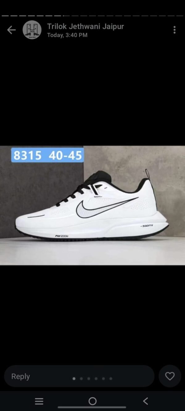 Men’s White Lightweight Running Shoes – Breathable Sports Sneakers