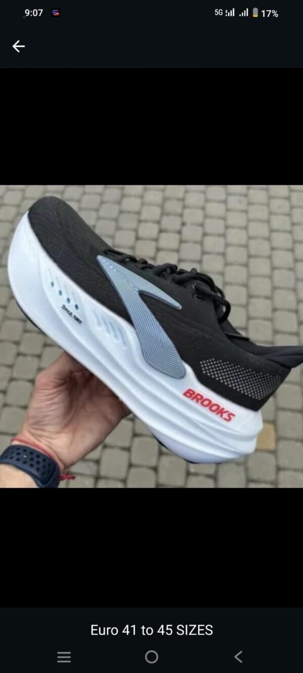 Brooks DNA Amp Performance Running Shoes – Lightweight Cushion Sports Shoes (Black & White)